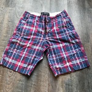 American Eagle Plaid Bermuda Shorts